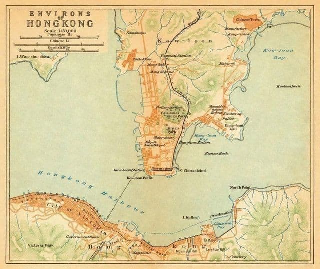 Plan historique de Hong Kong