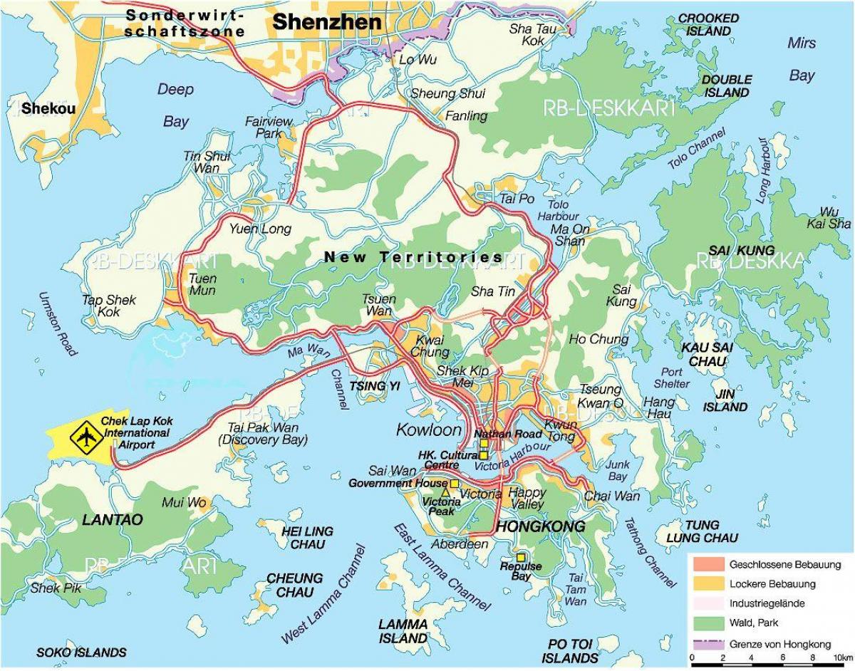 Plan des aéroports de Hong Kong